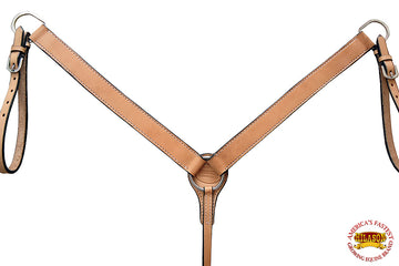 Western Horse Breast Collar Tack American Leather Tan Hilason